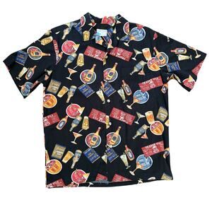 Vintage Men's Trader Vic's Tiki Button Down Shirt - XL